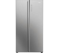 Haier HSW79F18ANMM American Style Fridge Freezer SBS 90 Series 7, Silver, A Rated