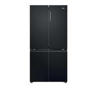 Haier Series 3 250 Litre Four Door American Fridge Freezer - Black HCR39F19ENPT [EEK: E]