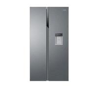 Haier SBS 90 Serie 3 HSR3918EWPG side-by-side refrigerator Freestanding 521 L E Silver