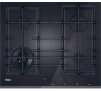 Haier Series 4 HAVG6BF4TBPB 60cm Gas Hob - Black Glass, Black