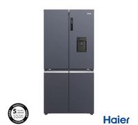 Haier Series 5 Hcr5919Ehmb Multidoor Fridge Freezer, 525L Total Capacity, Plumbed Water Dispenser, No Frost, E Rated - Black