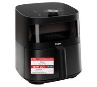 Haier Series 5 - Multi-Function Oil-Free Fryer, 9-in-1, Viewing Window, Hot Air Cooking, Roasting, Grill, Slow Cooking, Defrosting, Yogurt, 7 L [Black]