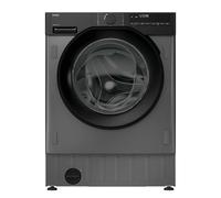 Haier Series 6 Integrated Washing Machine, 9 Kg Wash Capacity, 1600 RPM, A-30 percent Rated, hOn App Connectivity, Anti-Bacterial Treatment, Graphite and Black, 60x53x82 cm - BHA6S69M6DB9RJ80