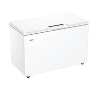 Haier Series 7 Freestanding Chest Freezer, 418L Capacity, E Class, Extreme Cold Shield, Fast Freeze Technology, Antibacterial & Anti-Mould Gasket, LED Light, White, 132x75x84.5 cm - HCE420EK