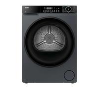 Haier X Series 5 8kg Freestanding Heat Pump Tumble Dryer Smart AI Drying, hOn App, Low Temp Dry, Anthracite, 60x60x85 cm - HD80-D357GU1-UK
