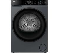 Haier X Series 5 HD80-D357GU1-UK Wifi Connected 8Kg Heat Pump Tumble Dryer - Graphite - A++ Rated, Silver