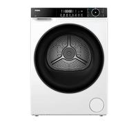 Haier X Series 5 Tumble Dryer, Heat Pump, 9kg, 1400 rpm, A++ Energy Rating, Delicate Drying, 15 Programmes, Ultimate Hygiene, White/Black Door, 66x60x85 cm -HD90-D357U1-UK