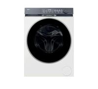Haier X Series 9 Washing Machine, 10kg, 1400 rpm, A-30 percent Energy Class, Ultra Fresh Air, Refresh Cycle, Direct Motion Motor, 14 Programmes, White-Black Door, 57x60x85 cm -HW100-B14387UUK