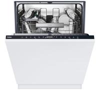 Haier XI 4C4S0SB-80 Washlens Plus Series 2 Integrated Dishwasher, 14 place Setting, Black Bezel, C Rated