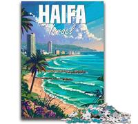 Haifa Israel 1000 Pieces Jigsaw Puzzles for Adults And Teens, Challenging Game Gifts for Is Ideal As A Gift for The Whole Family 1000pcs(50x75cm)
