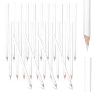 HaiFafafaing 24 Pack White Pencils 18 cm White Sketch Pencils for Artists Charcoal Pencil for Drawing, Sketching, Shading and Blending