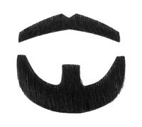 HaiFafafaing Black Mustache Fake Moustache False Moustache Fake Beard,Black | Stick on, Self-Adhesive, Costume for Adult, Halloween Cosplay Party, Makeup