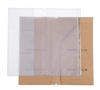 HaiFafafaing File Folder and Zipper PVC Pouch - Journal Inserts for Standard Size Traveler's Notebook - Personal Organizer Accessories Pack