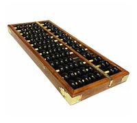 Haifly Chinese Vintage 13 Digits Wooden Abacus Soroban Math Manipulatives Learning Tools for Kids