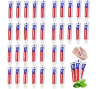 HAIFOTRVA 500 Tubes Bulk Travel Size Toothpaste,0.176 oz Extra Small Toothpastes Travel Size Bulk Mint Mini Disposable Toothpaste for Hotel,Guests,Homeless,Charity(Too Small, Only Good for Single Use)
