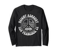 Haight Ashbury 1967 Peace San Francisco Retro Hippie Vintage Long Sleeve T-Shirt