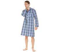 Haigman 100% Cotton Nightshirt 7391 Light Blue Check Large