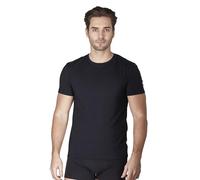 Haigman Men’s 2 Pack Stretch Cotton T-Shirts - Soft, Breathable Everyday Tees - 95% Combed Cotton 5% Elastane - Ideal Undershirt or Casual Top (UK, Alpha, M, Regular, Regular, Black)