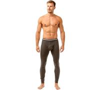 Haigman Men’s Thermal Long Johns/Base Layer Leggings 2 Pack, Charcoal Grey, XL (Waist 42-44in / 107-112cm), Poly-Cotton Brushed Inside, Elastic Waist