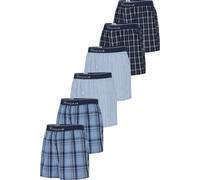 Haigman Men's 6 Pack Yarn Dyed Cotton Poplin Boxers | Size: Small Haigman Multicolor S