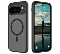 HAII for Google Pixel 10 Pro Case Compatible with MagSafe Slim Thin Hard PC Translucent Frosted Rugged Drop-Proof Shockproof Protective Case for Google 10 Pro (Black, Pixel 10 Pro)