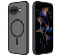 HAII for Google Pixel 10a 6.3" Case Compatible with MagSafe Slim Thin Hard PC Translucent Frosted Rugged Drop-Proof Shockproof Protective Case for Google 10a (Black)