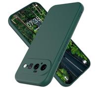 HAII for Google Pixel 11 Case, Slim Liquid Silicone for Women Men with Scratch-Resistant Microfiber Lining Shockproof Soft Silicone Protective Phone Case (Dark Green, Pixel 11)