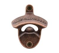 HAIICEN Old Fahsion Wall Mounted Bottle Opener, Post Mounted Take Your Bottle Top Off Beer Cap Opener for Patio Carbinet