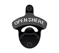 HAIICEN Stainless Bottle Opener Wall Mounted Black White Cooler Mounted Beer Opener for Post Table (1 PCS)