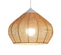 HAIIQU Elegant Pendant for Home Creative Chestnut Shape Pendant Light Covers Kitchen Woven Hanging Island Light Nordic Style Flush Mount Ceiling Light Fixture for Corridor Rope Lamp D 9.8inx8.6in