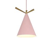 HAIIQU Metal Vintage Hanging Ceiling Lighting E27 Kitchen Island Lighting In Cone Shape Nordic Suspension Lamp In Yellow Exquisite Study Room Girl Room Bedroom Light Shade, E26 Base
