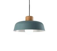 HAIIQU Scandinavian Pendant Lamp Top Of The Kitchen Sink Ceiling Light Multi Colour Industrial Metal Hanging Pendant Led Lighting E27 Wood Modern Hanging Light Fixture For Indoor