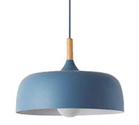 HAIIQU Simple Hanging Pendant Lights Nordic Blue Color Close To Ceiling Lamps Kitchen Island Sink E26/E27 Lamp For Home Dining Room Creative Indoor Decor Adjustable Industrial Light