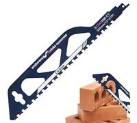 HAIJED 12-Inch Universal Reciprocating Saw Blade, Carbide Tungsten Carbide Teeth, Masonry Cutting, Steel, Brick, Cement, Concrete, Composite Panels