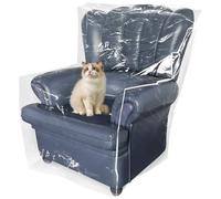 HAIJED Couch Cover Pets Plastic Armchair Recliner Cover Clear Cat Scratching Protector Waterproof Sofa Cover Anti Scratch Sofa Protector Cover Dustproof Sofa Slipcover for Protection Against Cat Dog