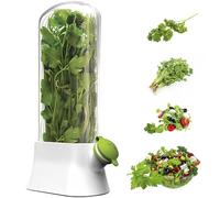 HAIJED Herb Saver for Refrigerator, Clear Fresh Herb Keeper, Herb Storage Containers, Tall Shape Herb Saver Pod, Cilantro Saver Container, Keeps Cilantro Greens Fresh for 2-3 Weeks 6.1×2.8×10.8in