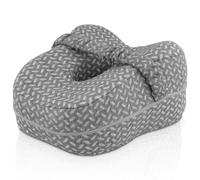 HAIJED Knee Pillow for Sleeping on Side, Comfortable Knee and Leg Pillow with Elasticated Strap, Memory Foam Leg Pillow Hips Knee Back Support Cushion for Side Sleepers Pregnancy(grey)