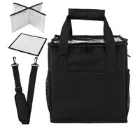 HAIJED Reusable Drink Carrier with Handle 4 Cup Carrier with Shoulder Strap for Delivery Insulated Adjustable Dividers Portable Caddy Tote Bag Drink Holder for Outdoor