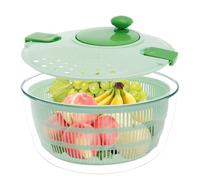 HAIJED Salad Spinner, 4000ml Large Capacity Salad Washer, Lettuce Spinner with Vegetable Washing Basket and Serving Bowl, Fruit Vegetable Dryer Lettuce Drainer for Household