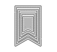 Haijun Cutting Dies Stencil Banner Craft Metal Cutting Dies for DIY Paper Card Making Scrapbooking
