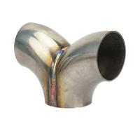 Haiki 304 Stainless Steel Exhaust Y Pipe Adapter Coupler 51mm 57mm 63mm 76mm Direct Welding Clamp On Vehicle Modification Kits Multiple Size Exhaust Y Pipe Adapter