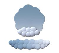 Haiki Cloud Shape Wrist Rest Pad Base Colorful PU Soft Memory Foam Mat For Gaming Mousepad