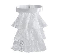 Haiki Detachable Ruffled Jabot Collar Multilayered Lace Collar for Victorian Colonial Outfit Cosplay Costume Neck Collar