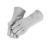 Haiki Leather Welding Gloves Long Sleeve Breathable Thick Gloves Hand Protections From Welder Cutting Flame Resistant Fireproof