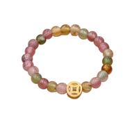 Haiki Rainbows Rings Female Copper Coin Finger Jewelry Natural Candy Color Beads Rings Fashionable Birthday