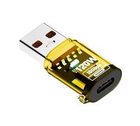 Haiki Type-C Female To USB A Male Converter Clear Shell Adapter For Laptop Cellphone USB-A Extender With Indicators Light
