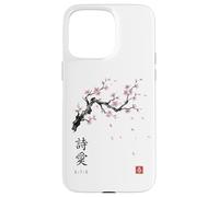 Haiku 5-7-5 Poetry Japanese Cherry Blossom Sakura Art Case for iPhone 15 Pro Max