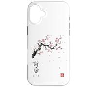 Haiku 5-7-5 Poetry Japanese Cherry Blossom Sakura Art Case for iPhone 16 Plus