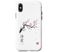Haiku 5-7-5 Poetry Japanese Cherry Blossom Sakura Art Case for iPhone X/XS