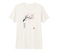 Haiku 5-7-5 Poetry Japanese Cherry Blossom Sakura Art Premium T-Shirt
